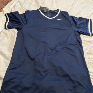 Nike Men's Navy Blue Sports Shirt size medium new with tags